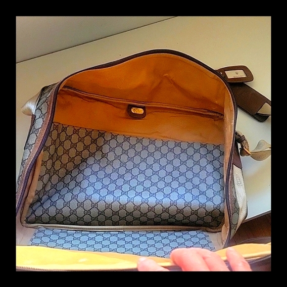 ๐ฎ๐น ๐ฅ Rare Gucci Vintage Large  Messenger Bag Zippered Case  ๐ฎ๐น ๐ฅ - Picture 9 of 16